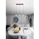 Lampa wisząca  COSMO 3 BL TRANSPARENT 711/3 EMIBIG