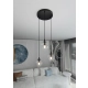 Lampa wisząca  COSMO 3 BL PREMIUM TRANSPARENT 711/3PREM EMIBIG