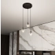 Lampa wisząca  COSMO 3 BL PREMIUM TRANSPARENT 711/3PREM EMIBIG