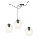 Lampa wisząca  LEVEL 3 BL TRANSPARENT 756/3 EMIBIG