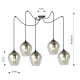 Lampa wisząca  LEVEL 5 BL GRAFIT 757/5 EMIBIG