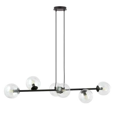 Lampa wisząca  ROSSI 6 BL TRANSPARENT 874/6 EMIBIG
