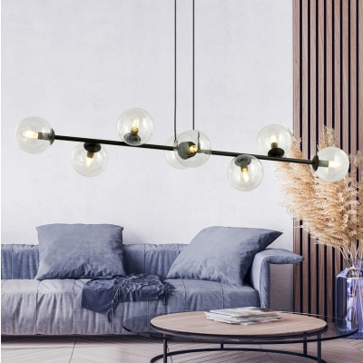 Lampa wisząca  ROSSI 8 BL TRANSPARENT 874/8 EMIBIG