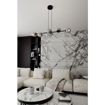Lampa wisząca  ROSSI 6 BL GRAFIT 875/6 EMIBIG