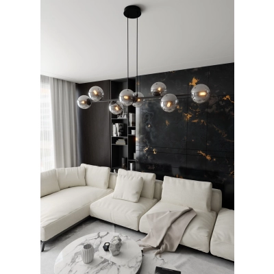 Lampa wisząca  ROSSI 8 BL GRAFIT 875/8 EMIBIG