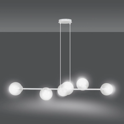 Lampa wisząca  ROSSI 6 WH TRANSPARENT 877/6 EMIBIG