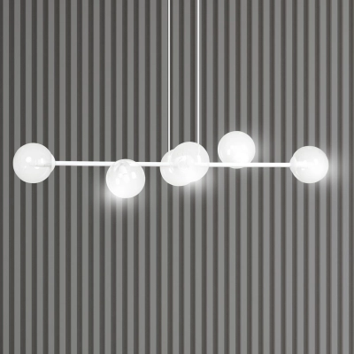 Lampa wisząca  ROSSI 6 WH TRANSPARENT 877/6 EMIBIG