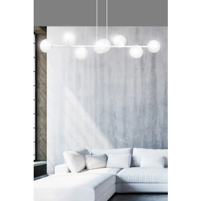 Lampa wisząca  ROSSI 8 WH TRANSPARENT 877/8 EMIBIG