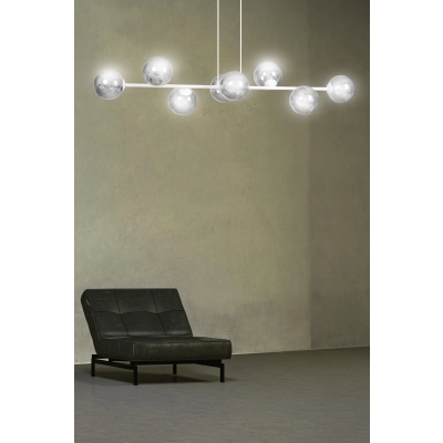 Lampa wisząca  ROSSI 8 WH GRAFIT 878/8 EMIBIG