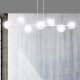 Lampa wisząca  ROSSI 8 WH TRANSPARENT 877/8 EMIBIG