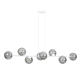 Lampa wisząca  ROSSI 8 WH GRAFIT 878/8 EMIBIG