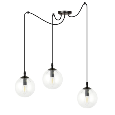 Lampa wisząca  GIGI 3 BL TRANSPARENT 936/3 EMIBIG