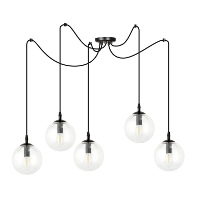 Lampa wisząca  GIGI 5 BL TRANSPARENT 936/5 EMIBIG