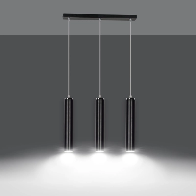 Lampa wisząca LUNA 3 BLACK 956/3 EMIBIG