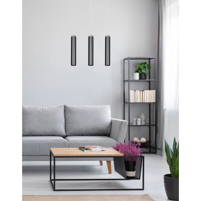 Lampa wisząca LUNA 3 BLACK 956/3 EMIBIG