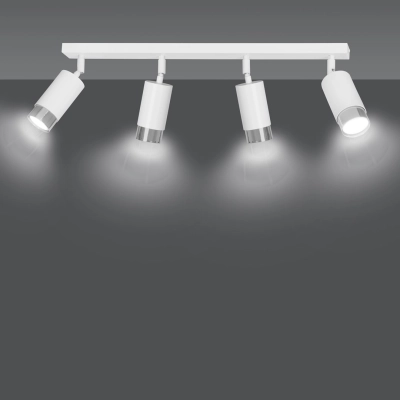 Lampa sufitowa  HIRO 4 WH/CHROME 962/4 EMIBIG