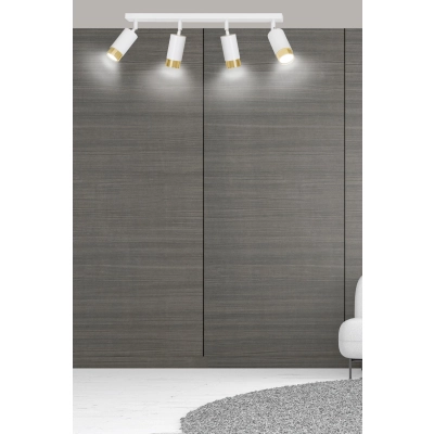 Lampa sufitowa  HIRO 4 WH/GOLD 963/4 EMIBIG