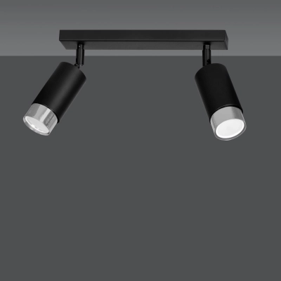 Lampa sufitowa  HIRO 2 BL/CHROME 964/2 EMIBIG
