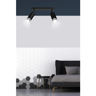 Lampa sufitowa  HIRO 2 BL/CHROME 964/2 EMIBIG