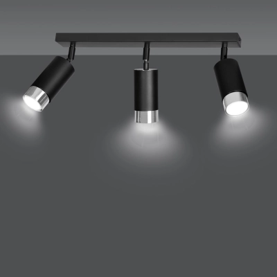 Lampa sufitowa  HIRO 3 BL/CHROME 964/3 EMIBIG
