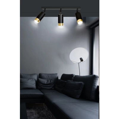 Lampa sufitowa  HIRO 3 BL/GOLD 965/3 EMIBIG