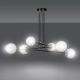 Lampa wisząca OGNIS 6 BLACK 966/6 EMIBIG