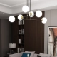 Lampa wisząca OGNIS 6 BLACK 966/6 EMIBIG